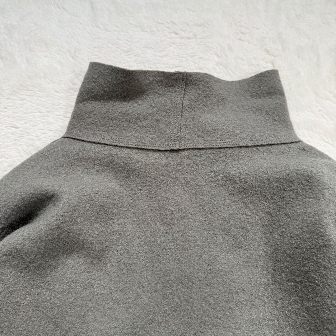 【美品】ヨーガンレール 縮絨ウールコート グレー フェルト地 メンズ可