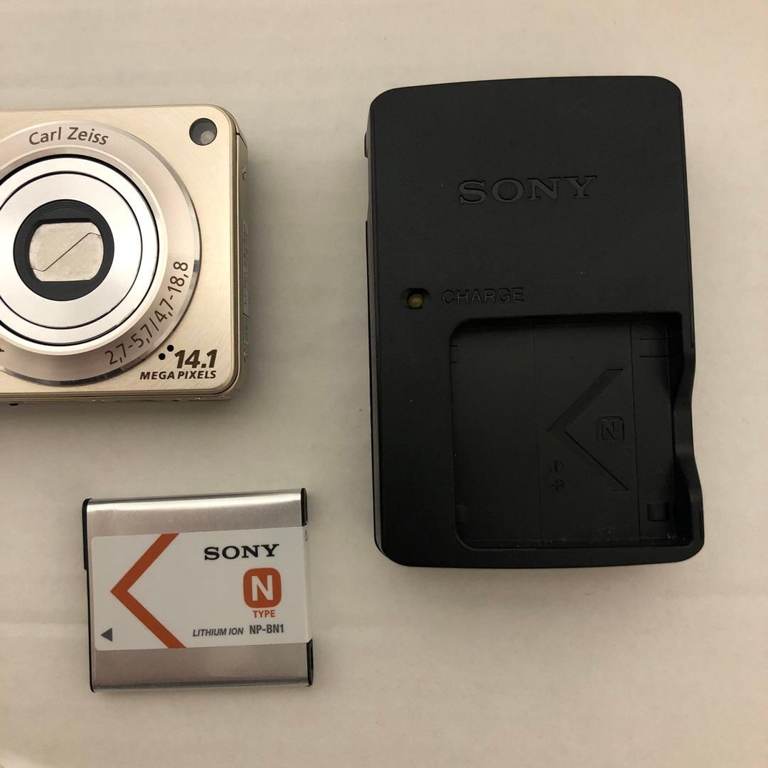 【中古美品】ソニーcyber shot w350 シャンパンゴールド