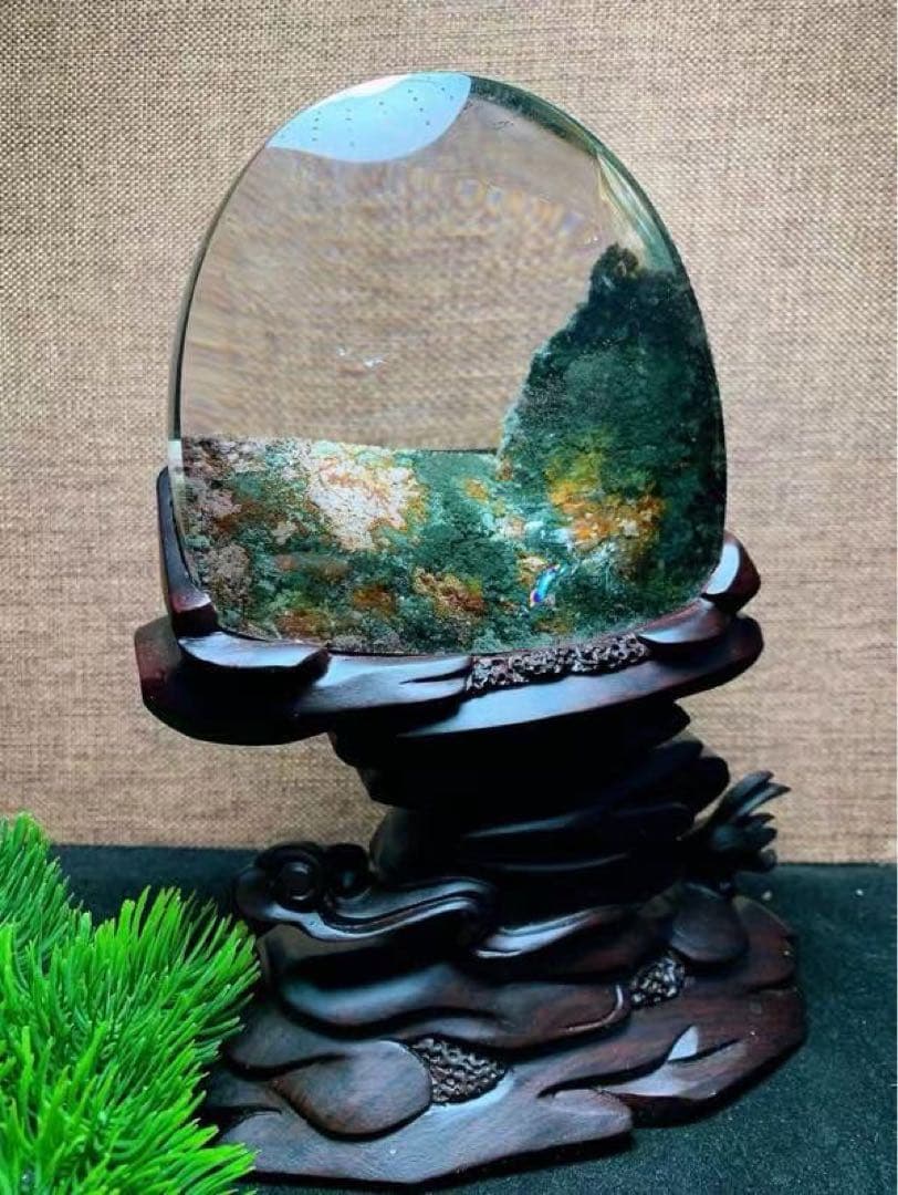 ⭐︎【天然】グリーン ガーデン クォーツ 置物 935g