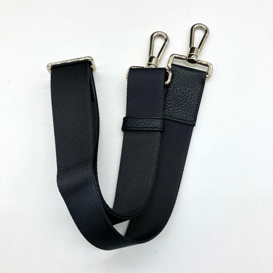 【BALLY】ビジネスバッグ　レザー　ネイビー　シルバー金具　A4 ロゴ刻印