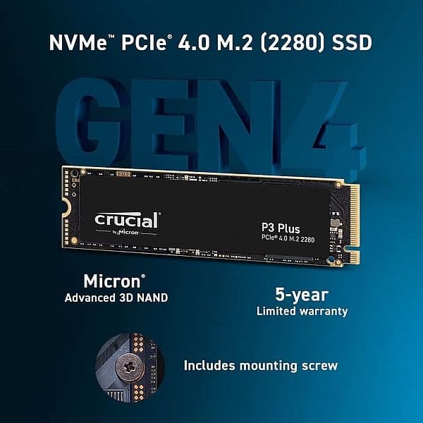 【SSD 1TB】Crucial P3 Plus バルク M.2 NVMe