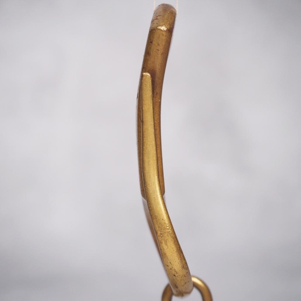 REDMOON S字フック キーホルダー 真鍮 ハンドメイド 限定品 ロゴ刻印