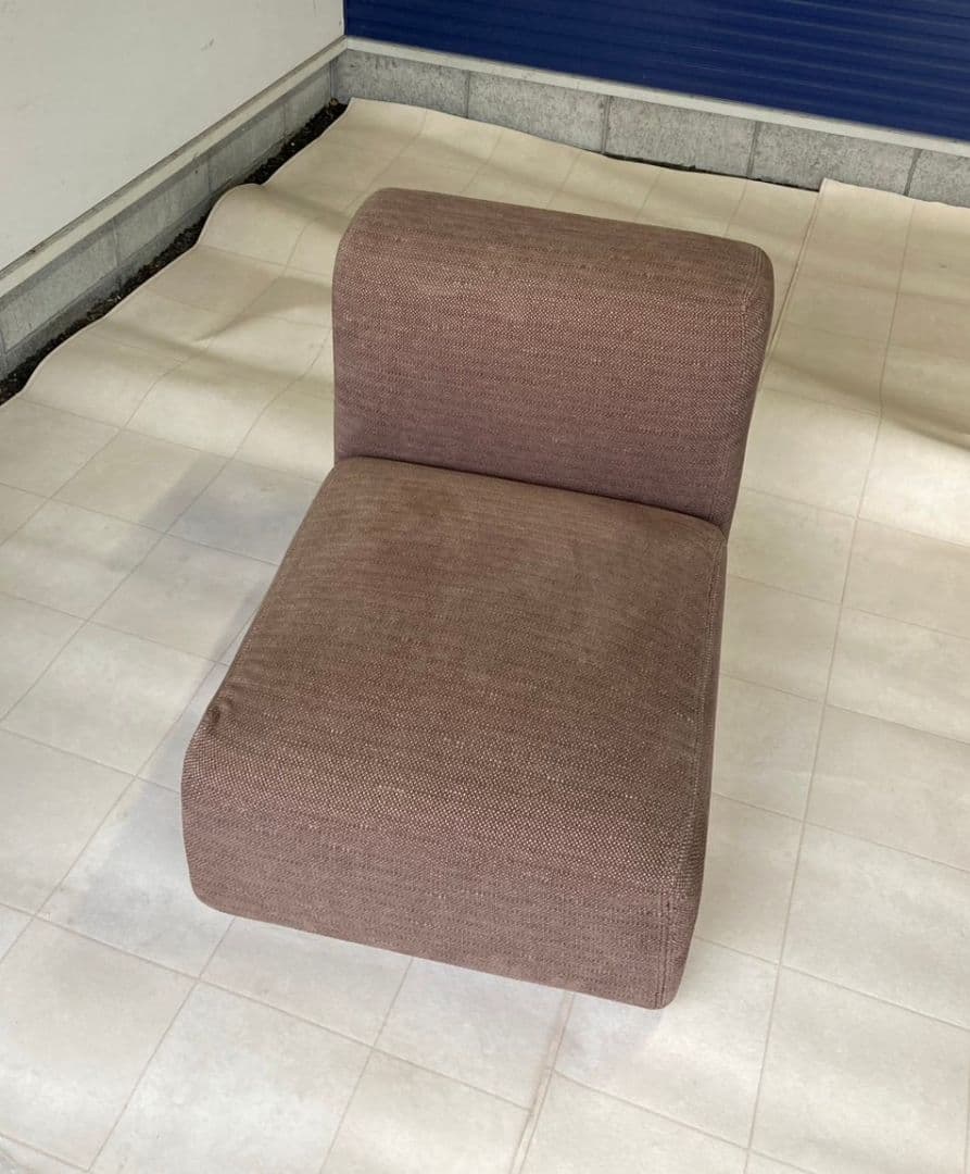 無印良品　ユニットソファ　アーム付き　ファブリック