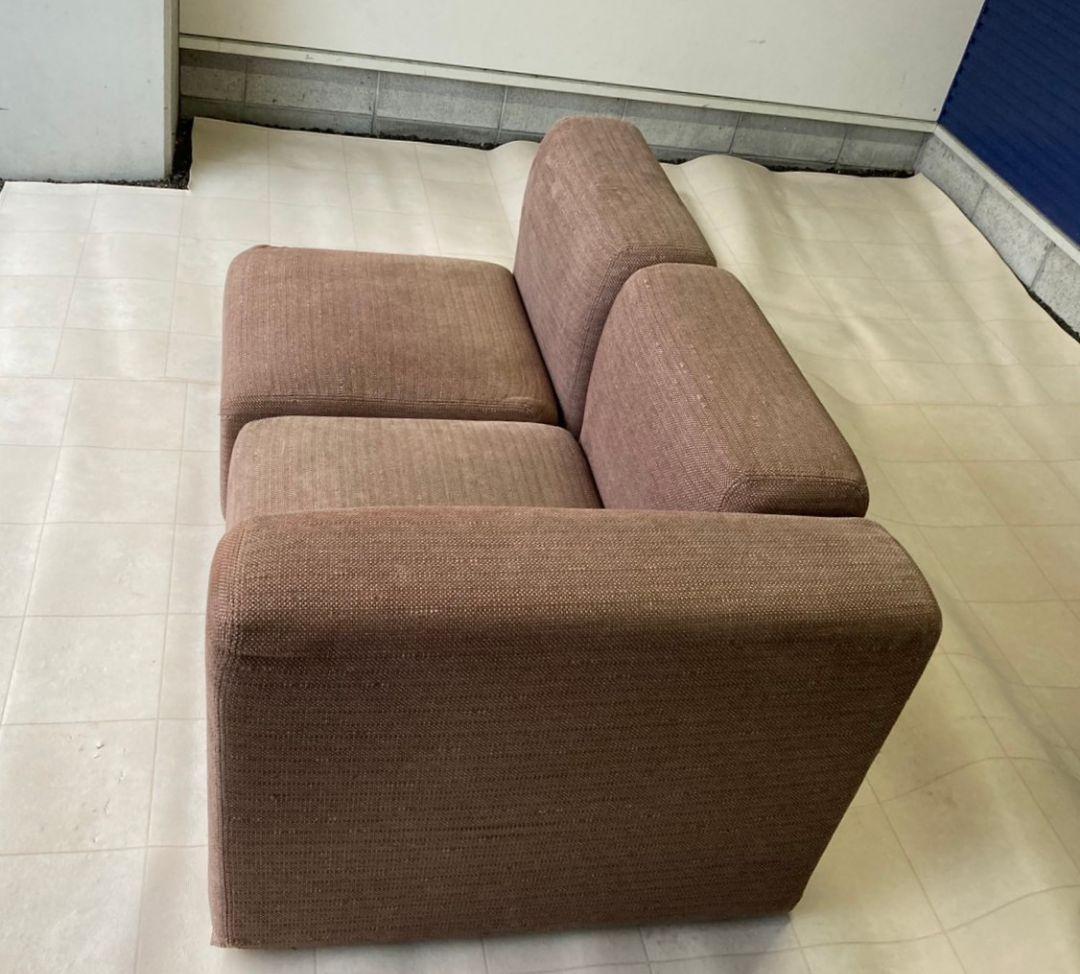 無印良品　ユニットソファ　アーム付き　ファブリック