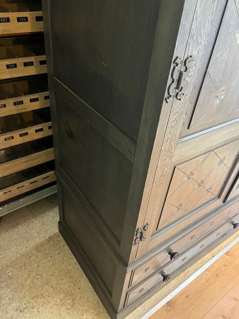 アンティーク ワードローブ クローゼット 木彫インテリア 大正ロマン ビンテージ