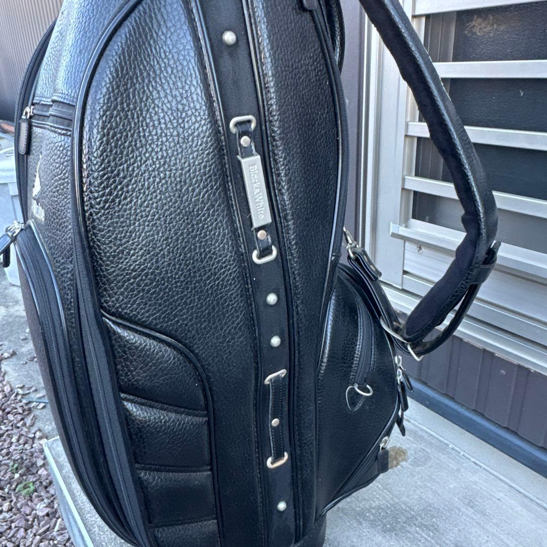 Black&White ゴルフキャディバッグ