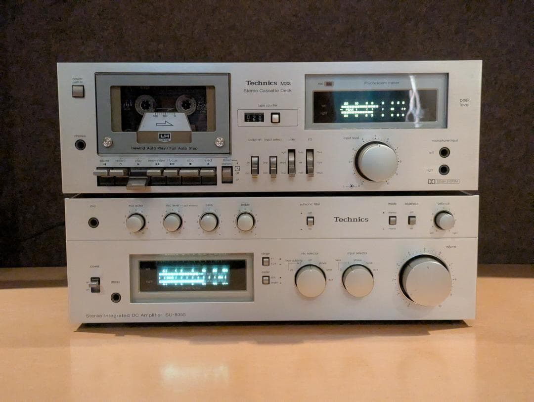 【ダニエル】Technics RS-M22 カセットデッキ FLメーター