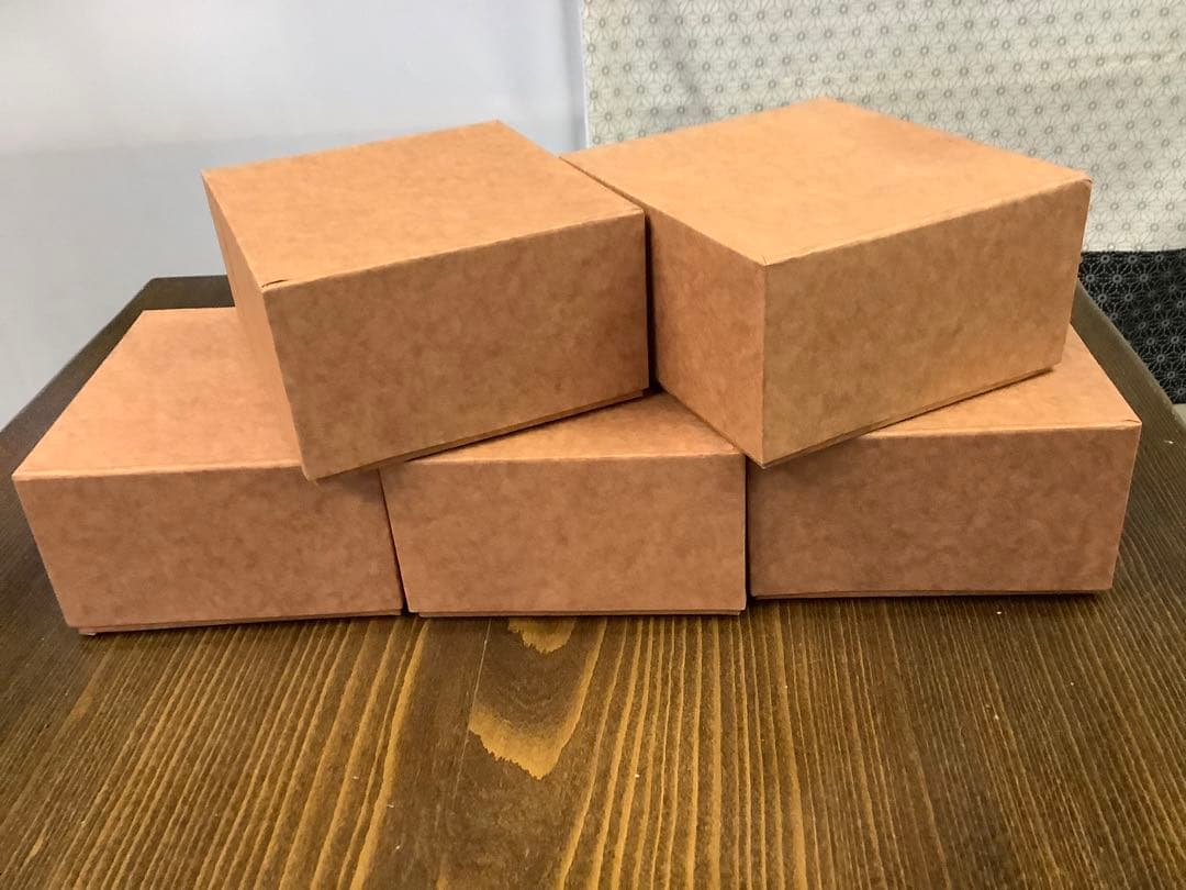 クラフト紙 ギフト箱 茶色　中サイズ、小サイズ　セット