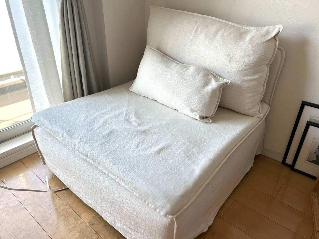 IKEA ソーデルハムン 一人掛けソファ　グランセル　ナチュラル
