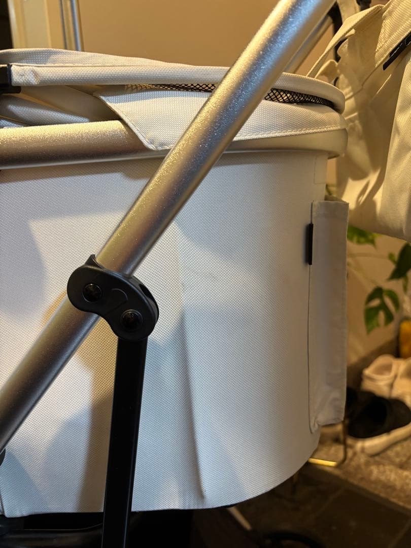 smooca ペットカート 折りたたみ式 ホワイトくまさんクッション付き