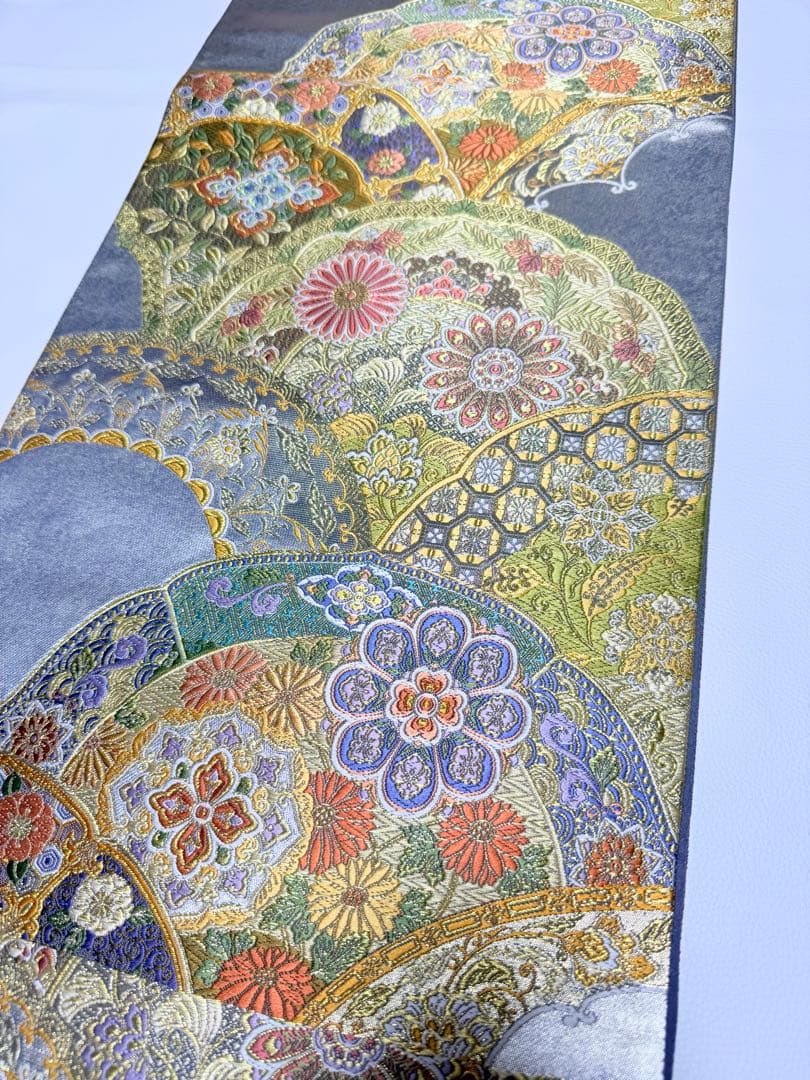 高級 袋帯 正絹 六通柄 唐織 精密織 フォーマル 訪問着 留袖 色無地 西陣織