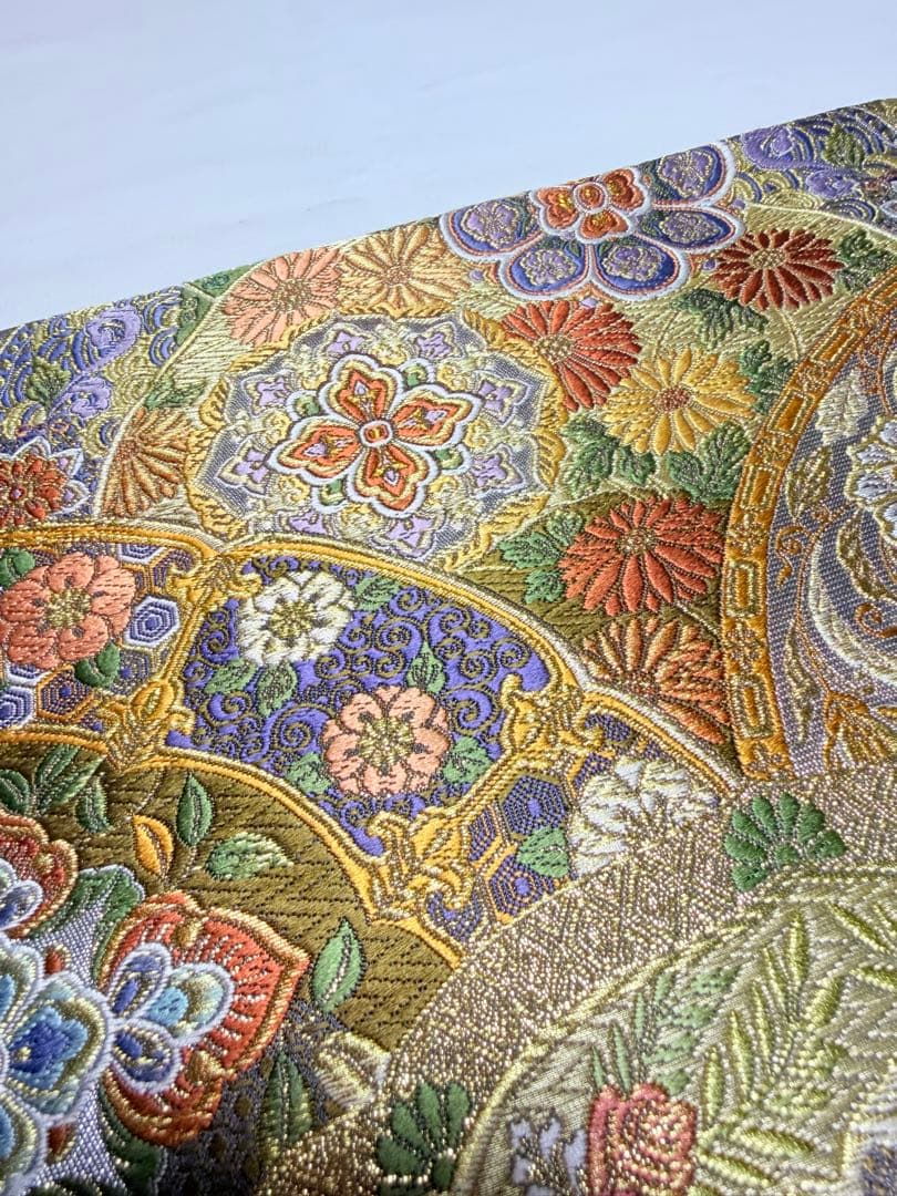 高級 袋帯 正絹 六通柄 唐織 精密織 フォーマル 訪問着 留袖 色無地 西陣織