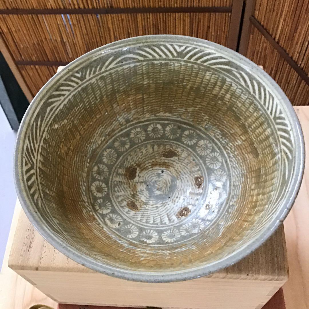 茶道具 高麗 三島茶碗 侘の友 陶房窯 韓国人間国宝 申相浩 作 Ｎ250SH