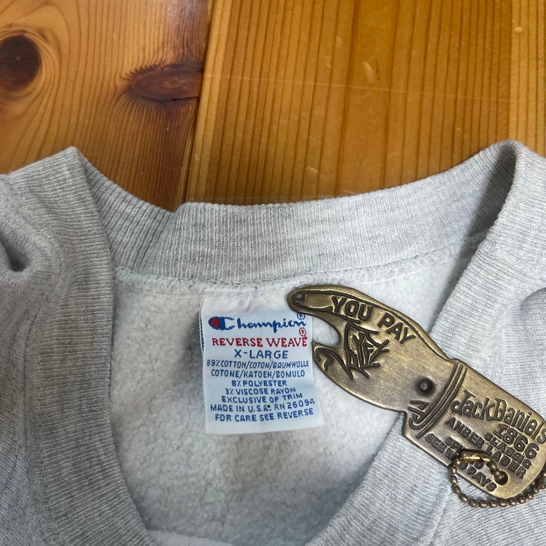 90's champion revers weave アメリカ製　グレー