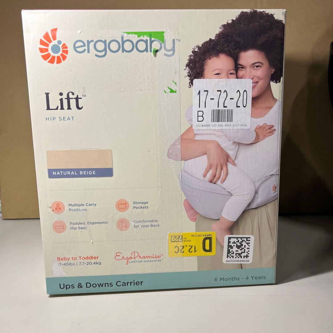 G434 ErgobabyエルゴベビーLift ヒップシート/ナチュラルベージュ