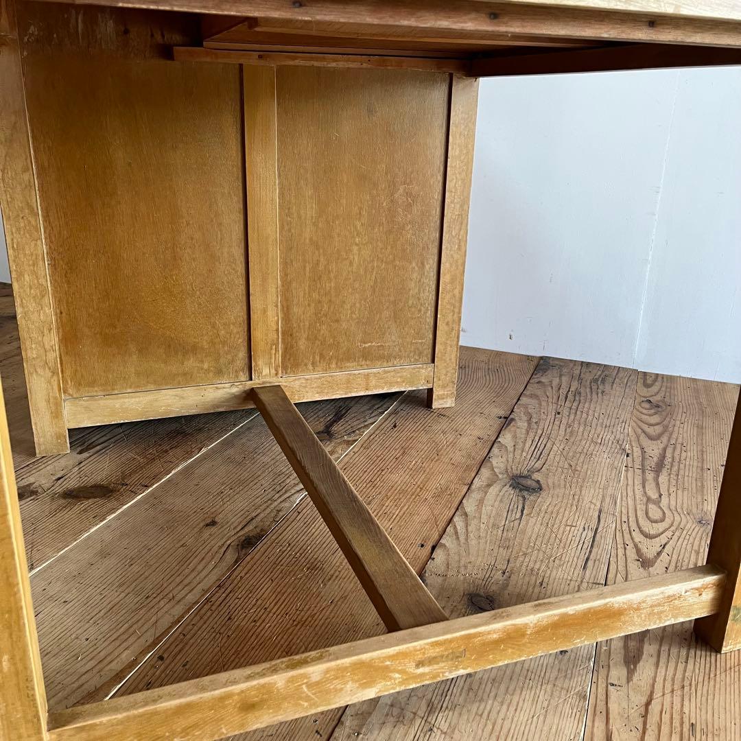 アンティーク 片袖机 デスク テーブル モダン レトロ