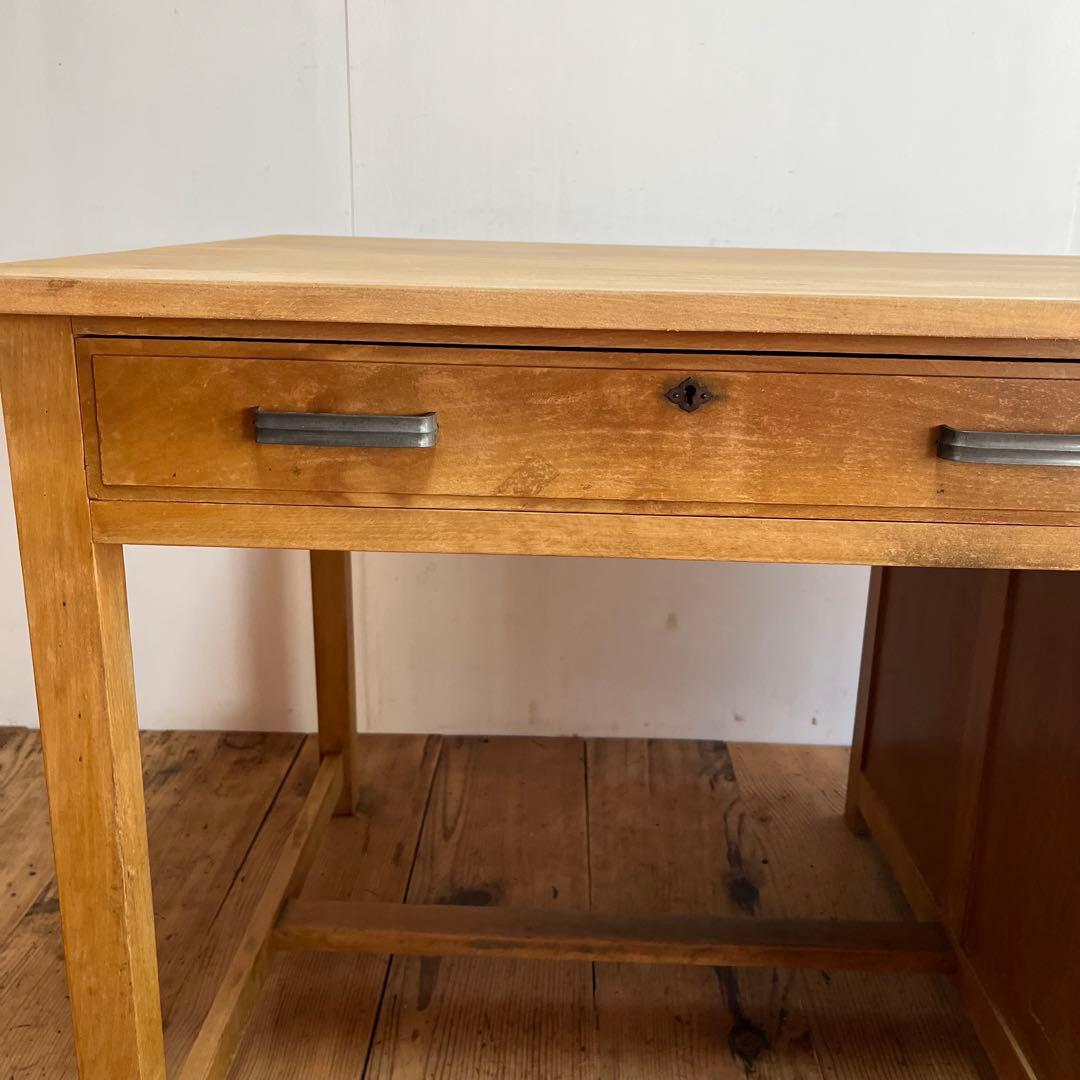 アンティーク 片袖机 デスク テーブル モダン レトロ