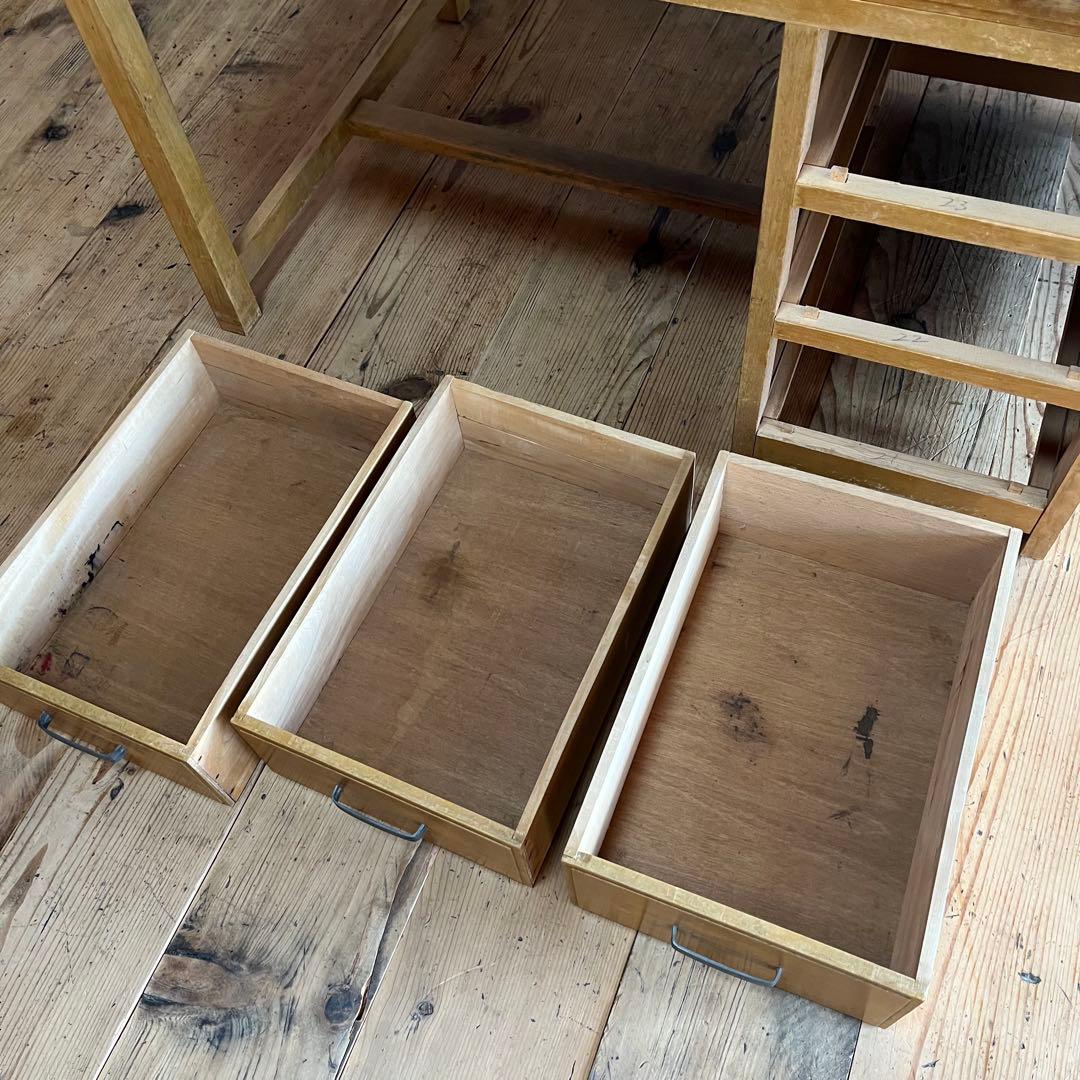 アンティーク 片袖机 デスク テーブル モダン レトロ