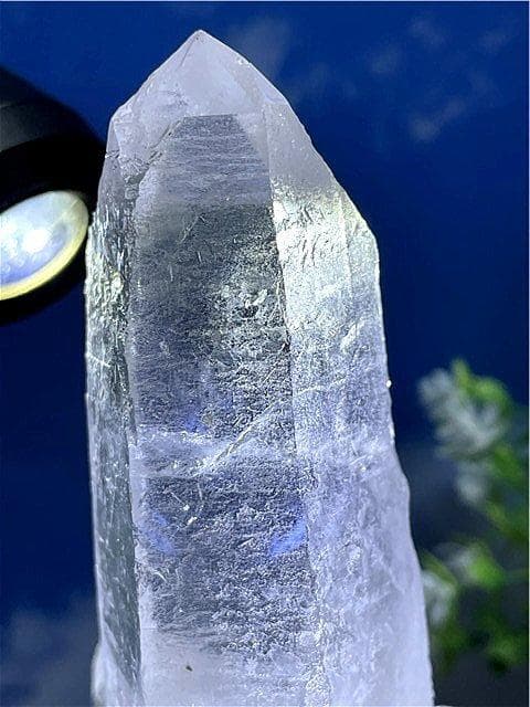 ◆超強いパワー(藍針入り)天然水晶クラスターB88B6/202B76A