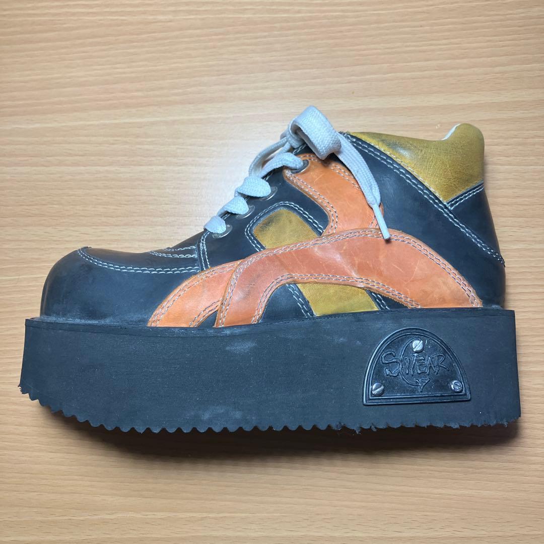 Swear London 厚底 レザー ハイカット シューズ 90s Y2K