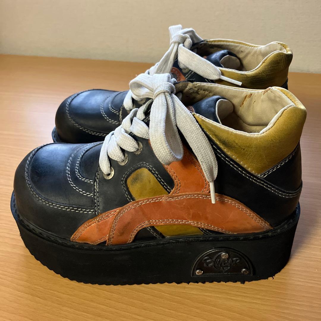 Swear London 厚底 レザー ハイカット シューズ 90s Y2K