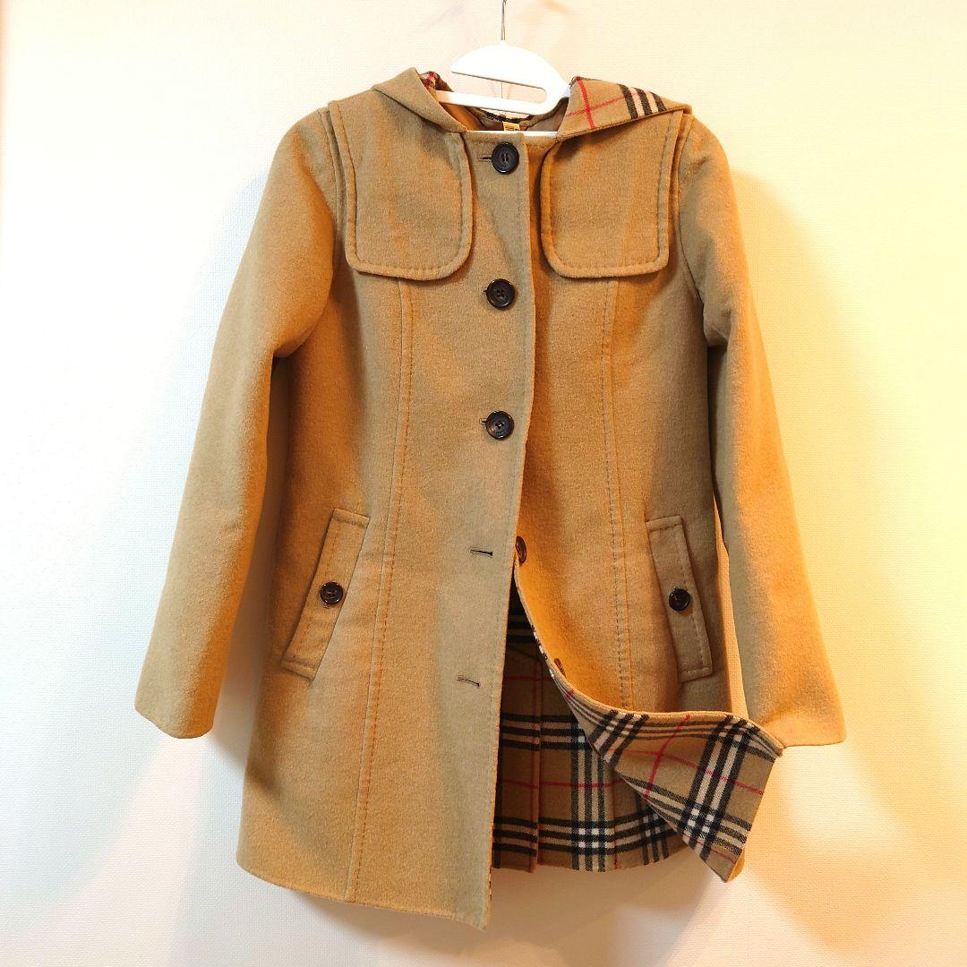 BURBERRY　ダブルフェイス フード付きコート