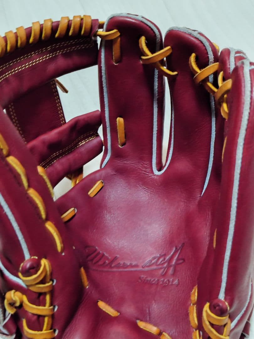 Wilson 87型 ベースマン別注 プロ担当型付 硬式 内野手用 使用1回