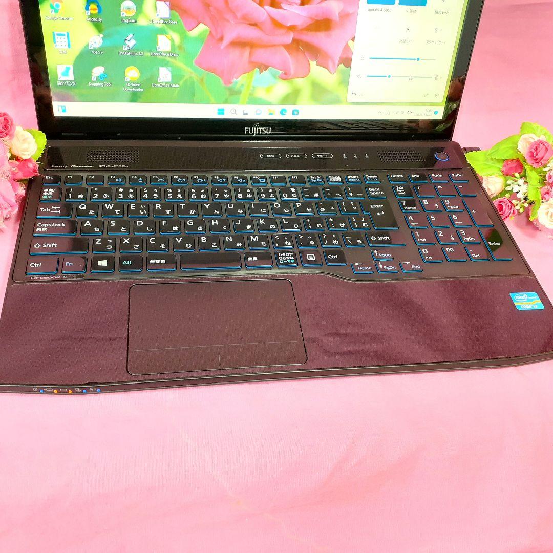 Windows11/3世代Core-i7/タッチパネル搭載/新品SSD512GB