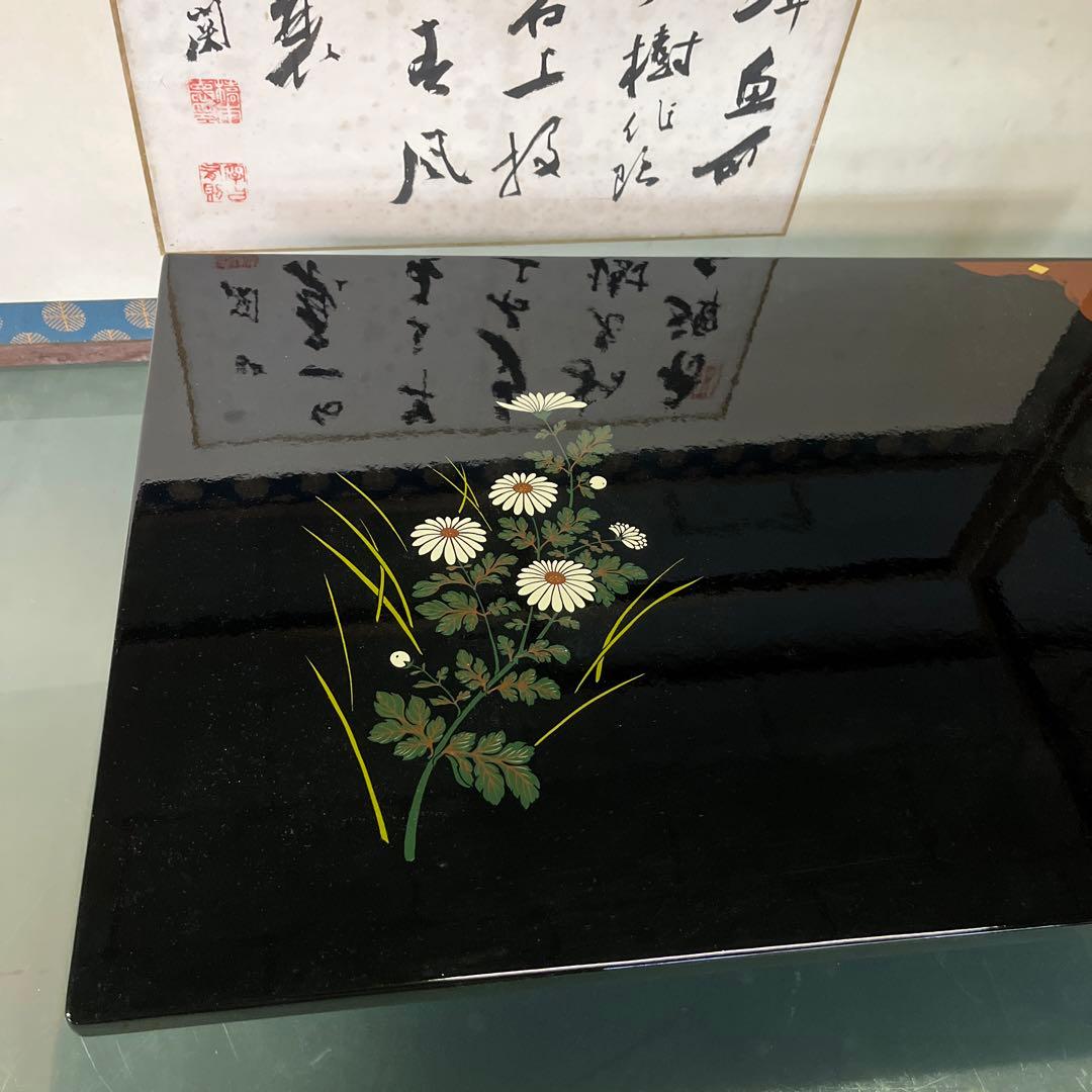 riko❣️漆器　秀衡塗り　敷き台　飾り台（吉）