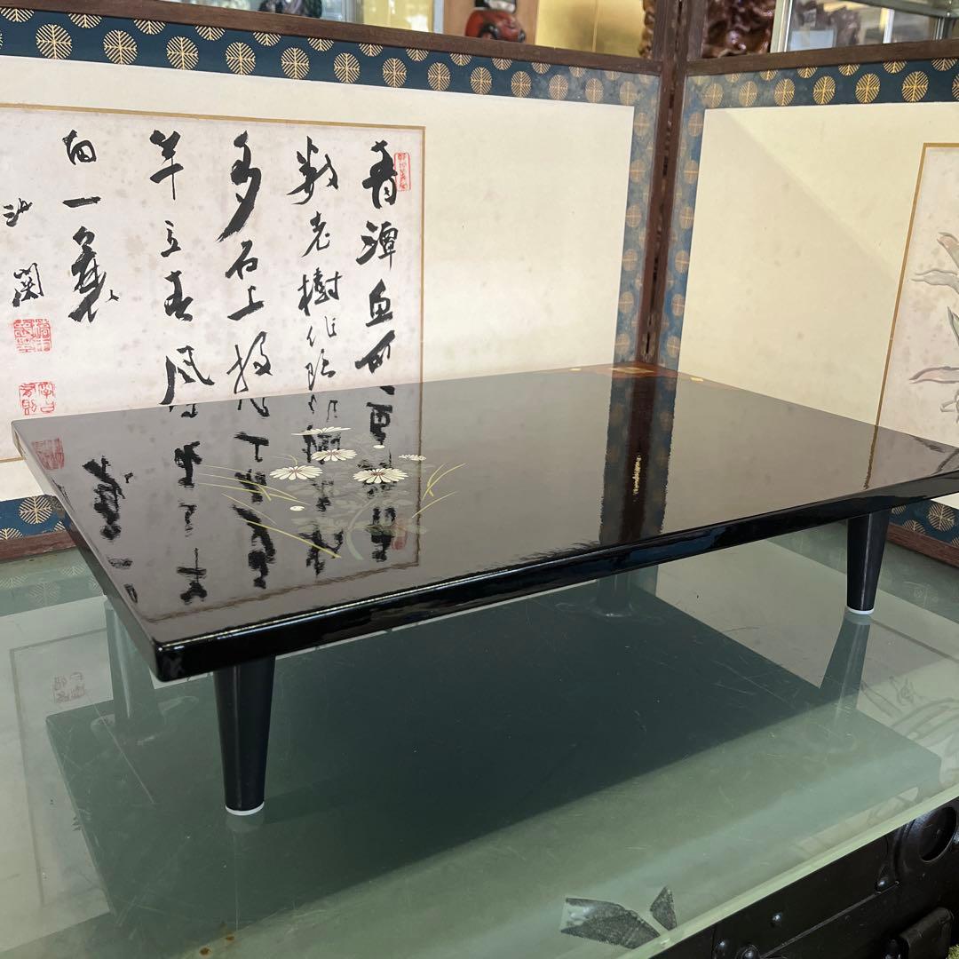 riko❣️漆器　秀衡塗り　敷き台　飾り台（吉）