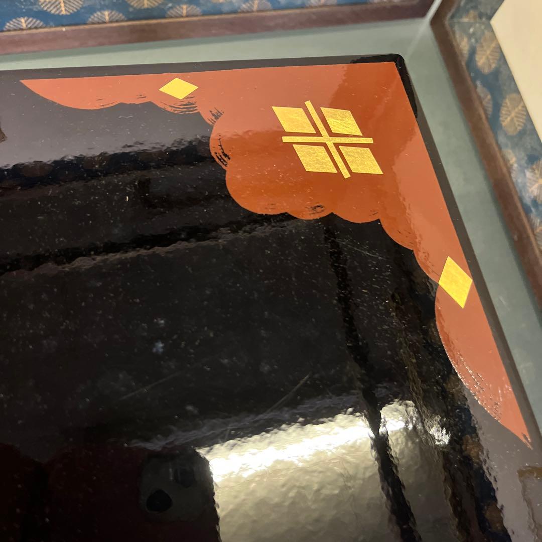 riko❣️漆器　秀衡塗り　敷き台　飾り台（吉）