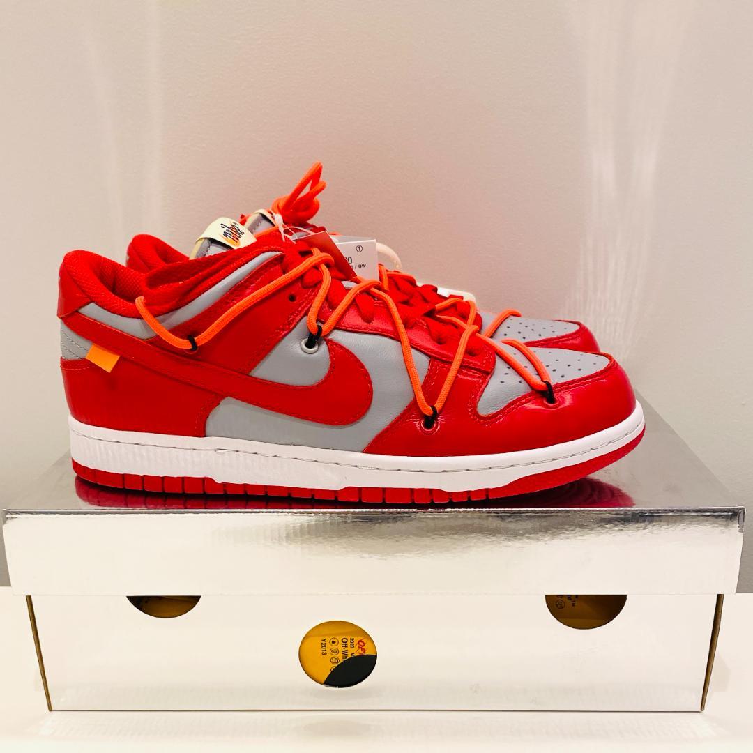 新品 OFF-WHITE×NIKE DUNK LOW LTHR OW 26cm