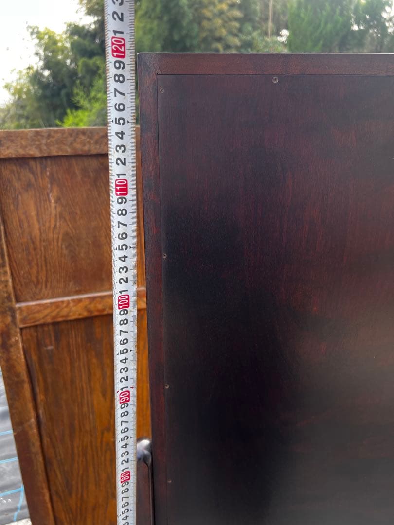 松本民芸家具 姿見 スタンドミラー 透かし彫り 民藝家具 定価12万円