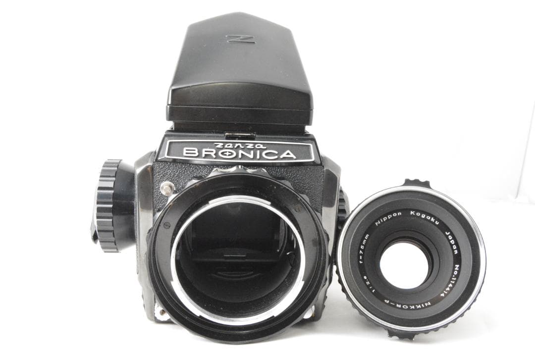 ≪希少なブラック≫ZENZA BRONICA S2 後期＋75mm F2.8