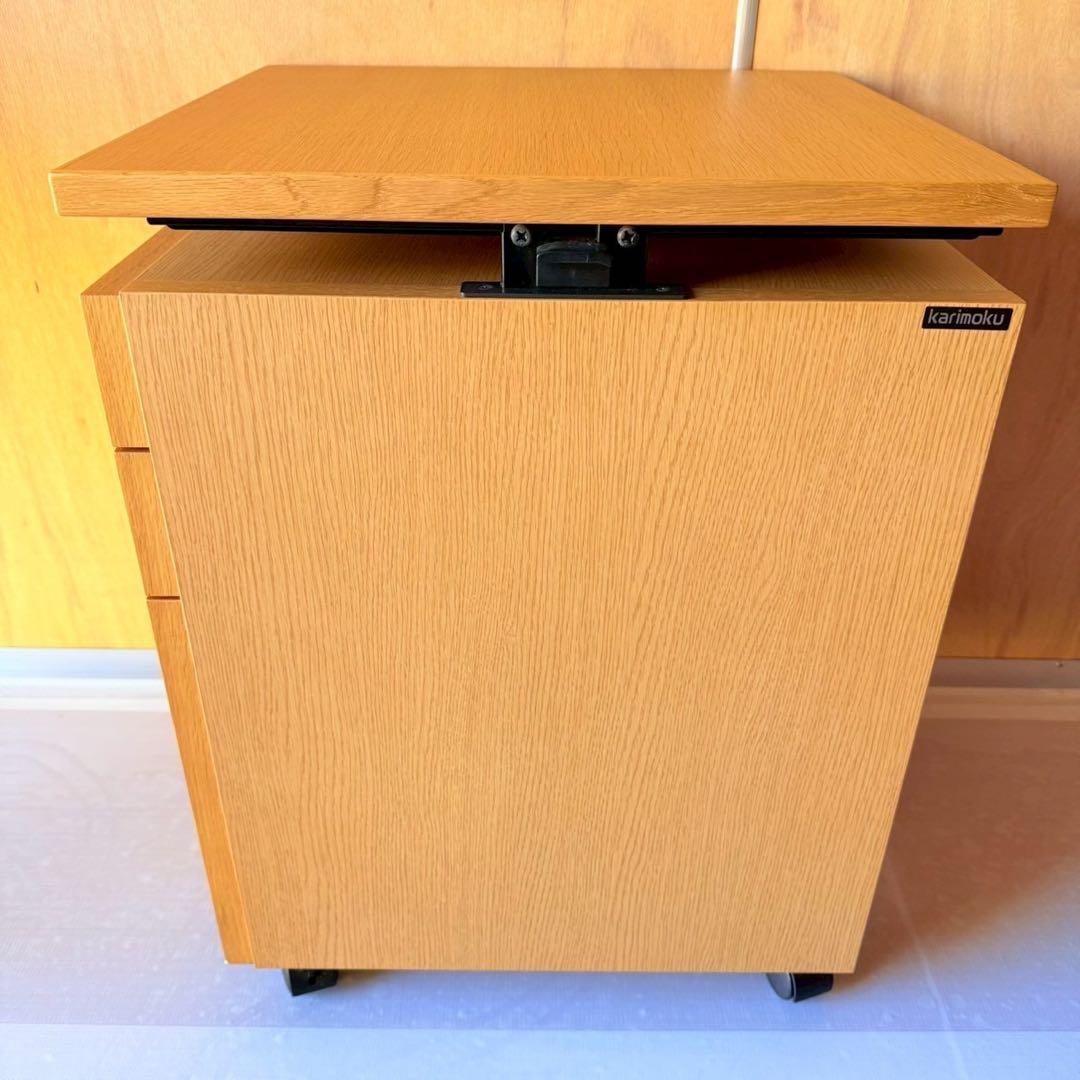 karimoku カリモク SS0446 デスクワゴン 天板昇降 学習