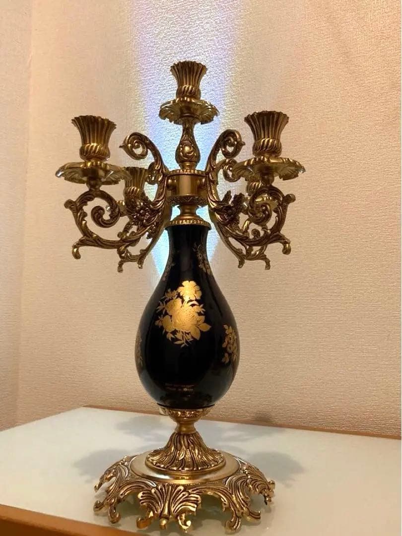 キャンドルスタンド アンティーク スペイン製　燭台　ロウソク立て　5燈