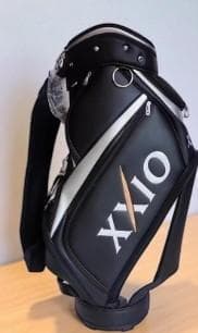吉田幸真送料無料//展示品XXIO ゴルフバッグ 新品未使用 黒/銀