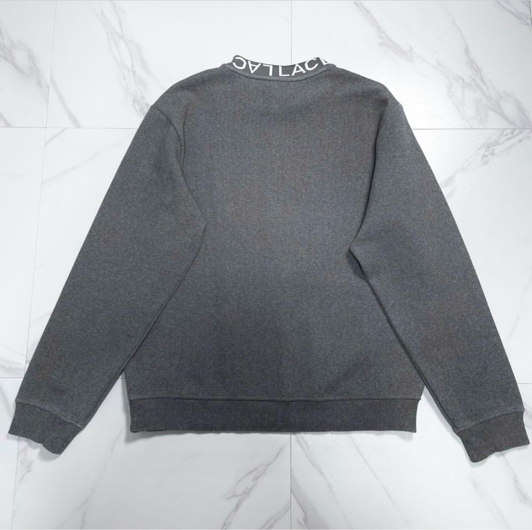 LACOSTE ラコステ コットンブレンド ネックロゴ　スウェット プルオーバー