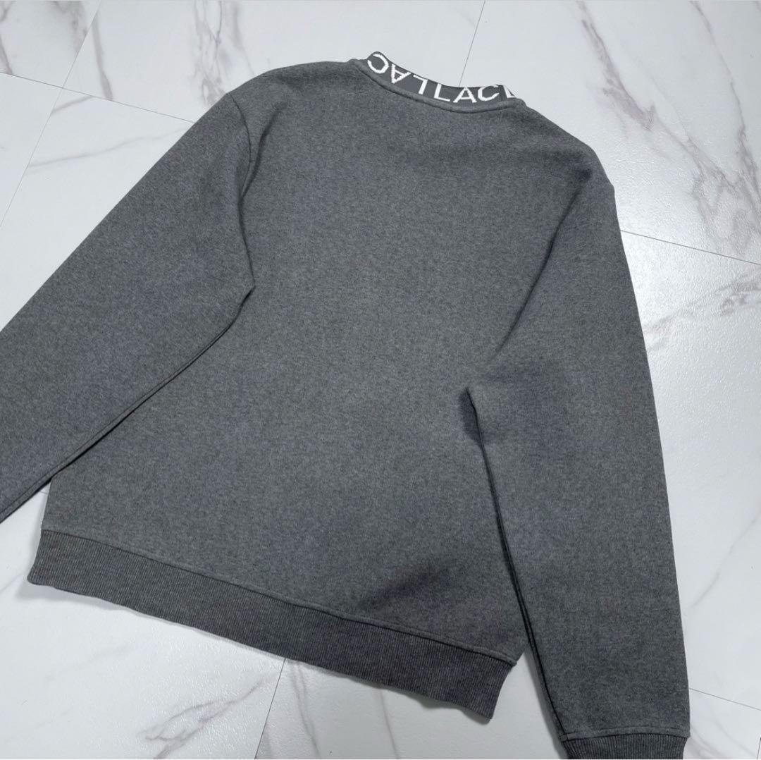 LACOSTE ラコステ コットンブレンド ネックロゴ　スウェット プルオーバー