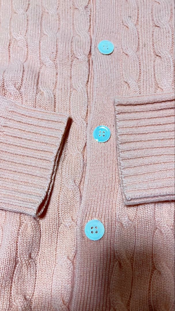 XL Ralph Lauren カシミヤ100%ケーブル編み ニットカーディガン