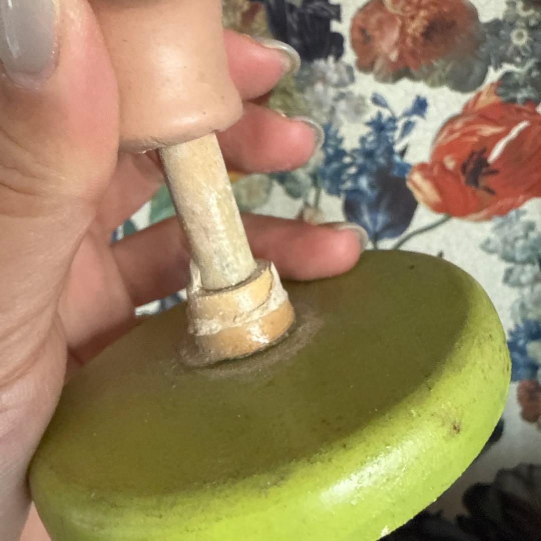 ドールヘッド付きハットスタンド　アンティーク