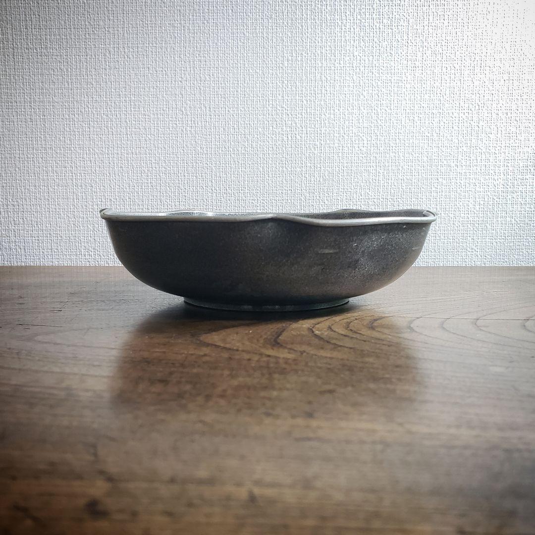 菓子器　錫製　ピューター　小物入れ　トレー　草花　銘　名入り　記念品　本錫