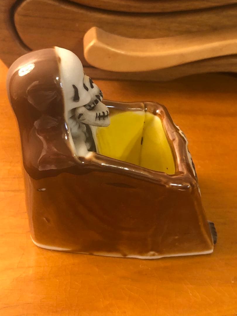 ビンテージ50s Japan スカル　髑髏　骸骨　死神　灰皿　レトロ　デビル