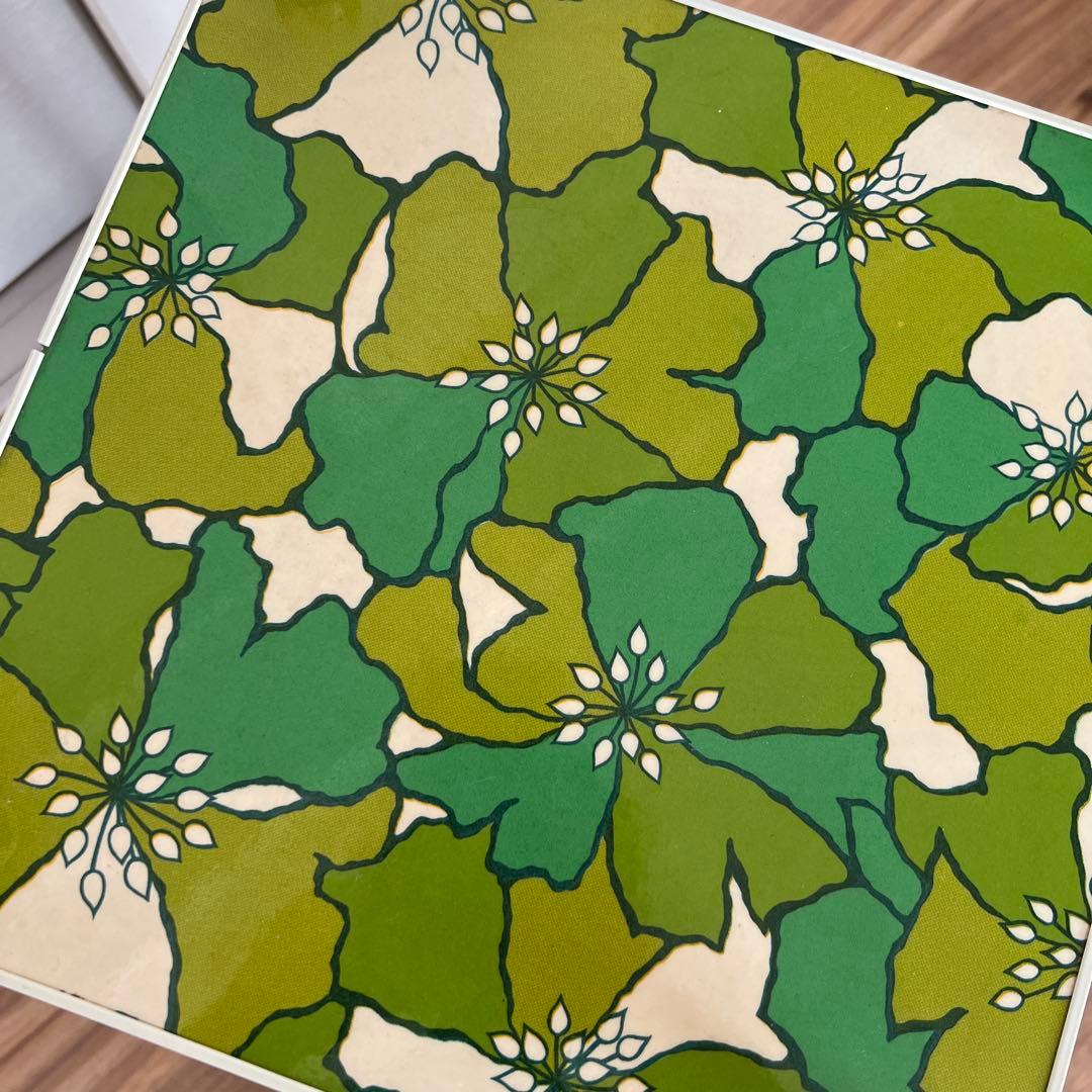 タイムセール‼︎ 昭和レトロ レトロポップ ワゴン　花柄　飾り棚　２段ラック　当時