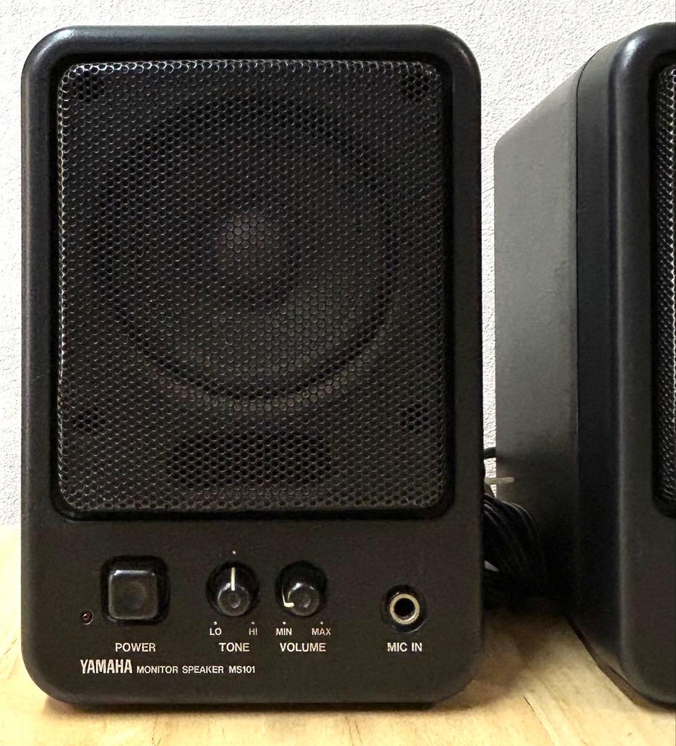 YAMAHA パワーアンプ内蔵モニタースピーカー　MS101 2本セット　動作品