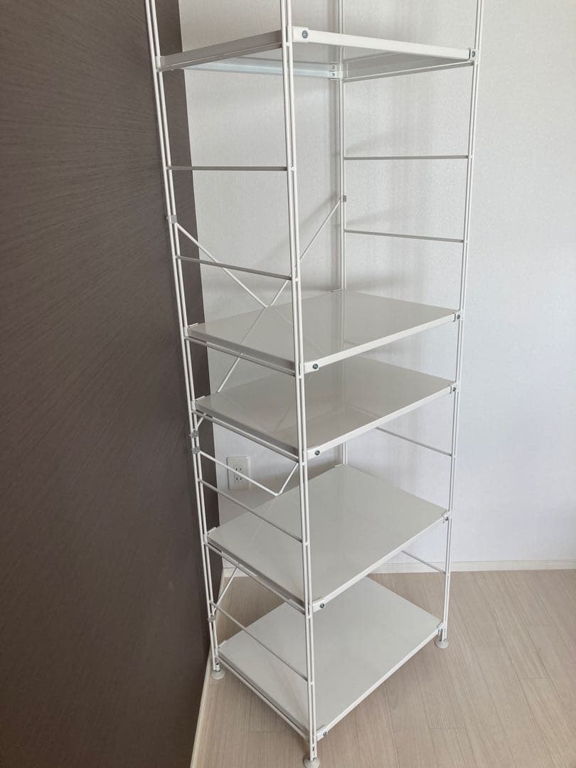 【組み立て完成品】 無印良品 スチールユニットシェルフ 大 ライトグレー