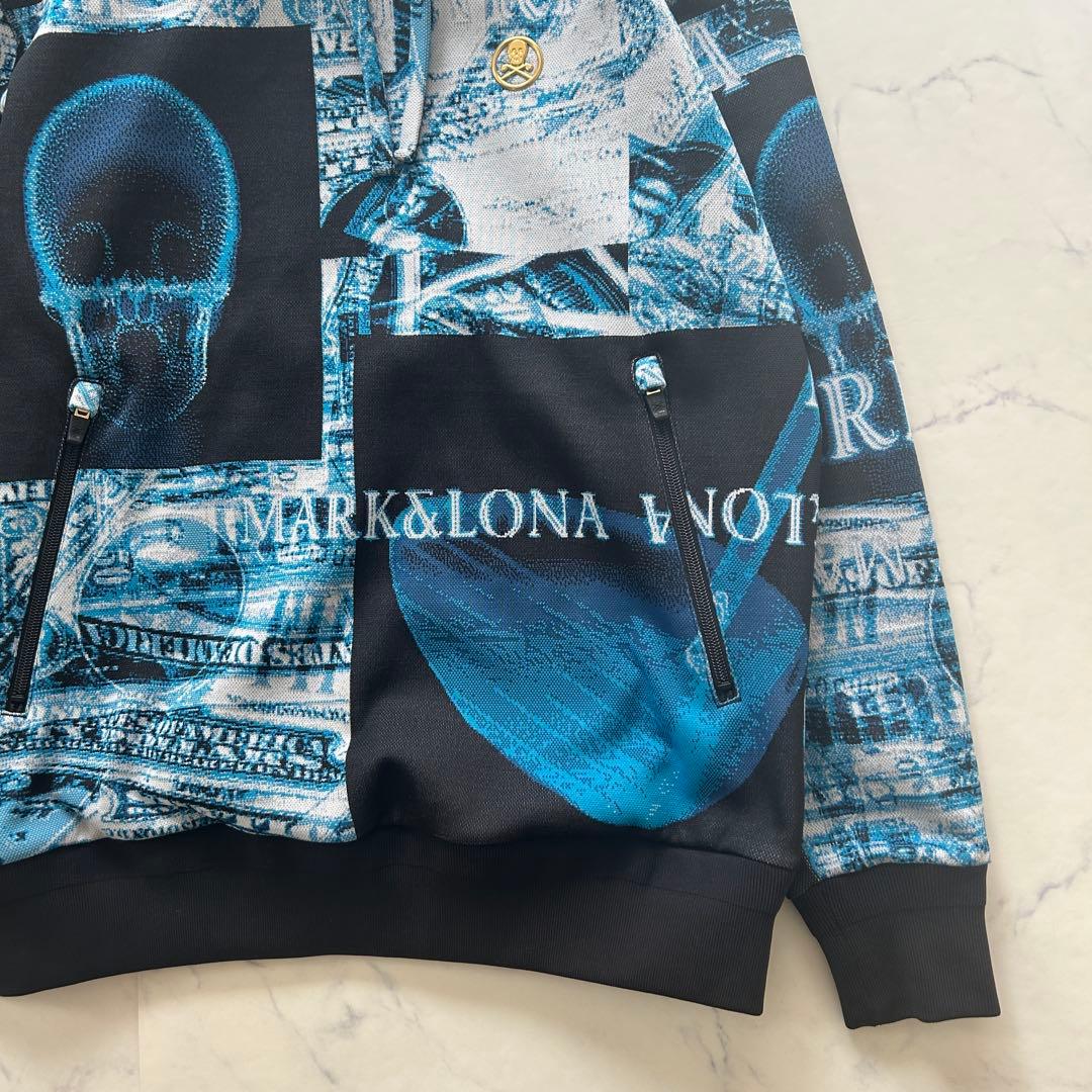 完売品 マークアンドロナ 2021年 パーカー ブルゾン 総柄 プルオーバー