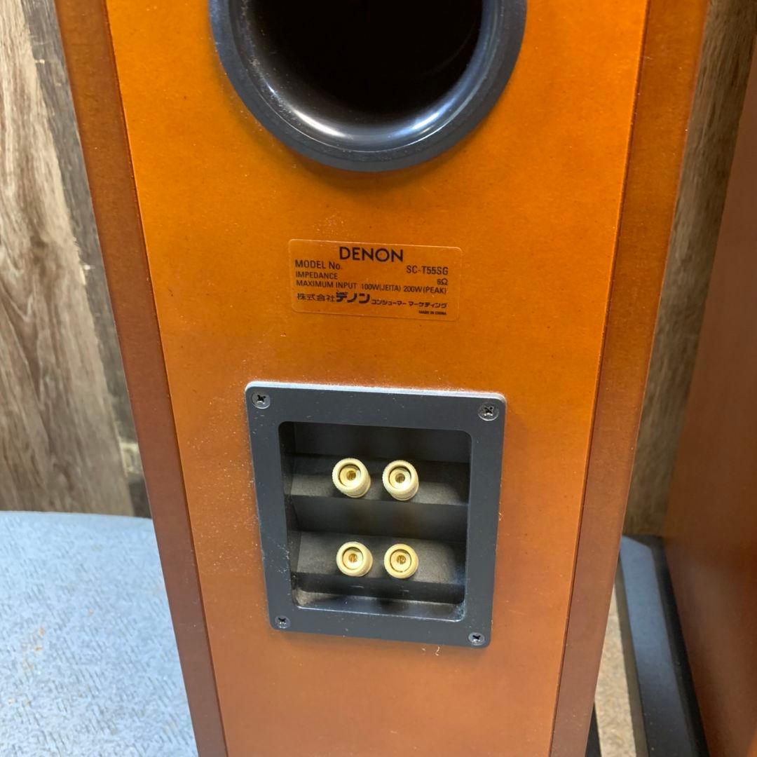 I456 DENON SC-T55SG スピーカー 木目調 AVR-2113-K