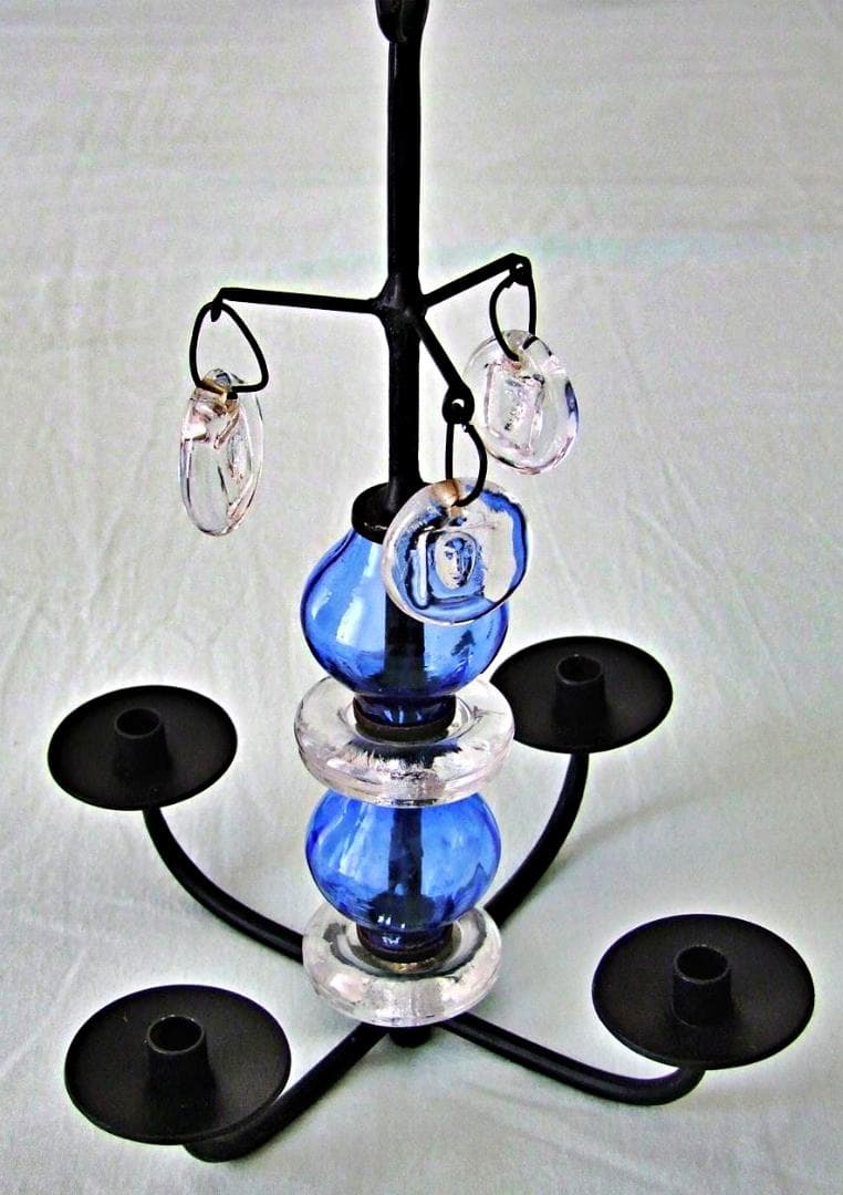 エリックホグラン キャンドルスタンド キャンドルホルダー プレート 吹きガラス