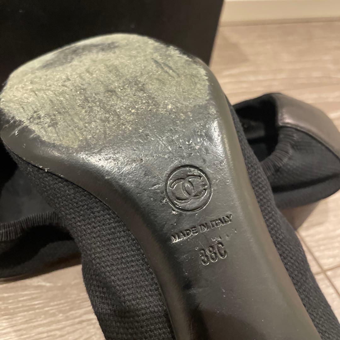 CHANEL ブラック バレエシューズ　美品